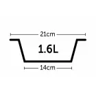 Flamingo H-STAND WITH DISHES OTIS 2x21CM 1,5L — Foto 4