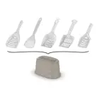 Spade-holder cm. 21,5x12x13h, mixed colors — Foto 2
