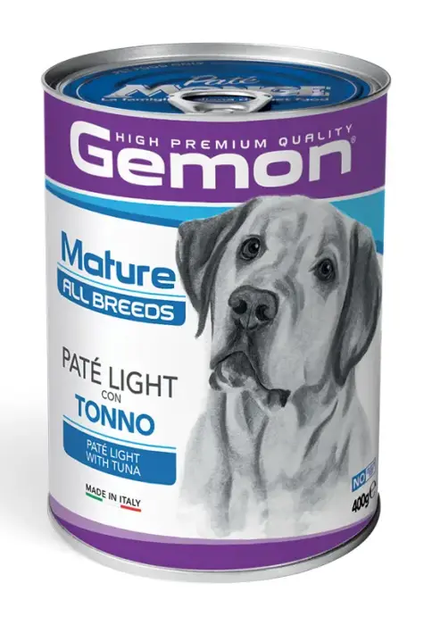 Gemon Dog All Breeds Mature Pate Light with Tuna 400 g