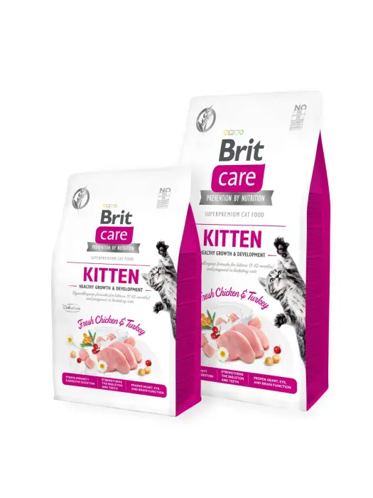 Brit Care Cat GF Kitten Healthy Growth & Development 7 kg barība kaķiem