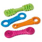 Dog toy GeoToy Long 24x11cm, mixed shapes, different colors — Foto 1