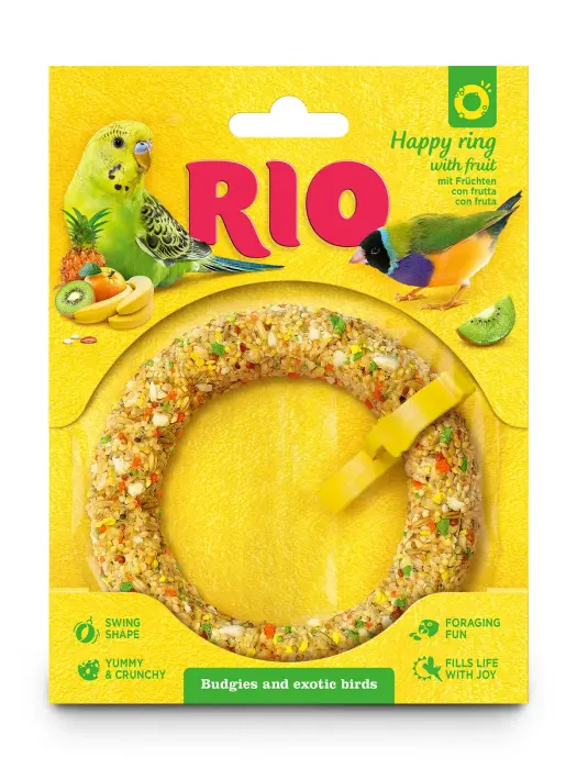 RIO Happy gredzens viļņainajiem papagaiļiem un eksotiskajiem putniem 80 g