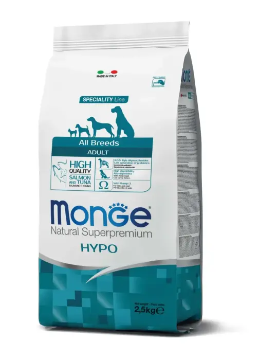 Monge Dog All Breeds Hypo with Salmon and Tuna 2,5 kg