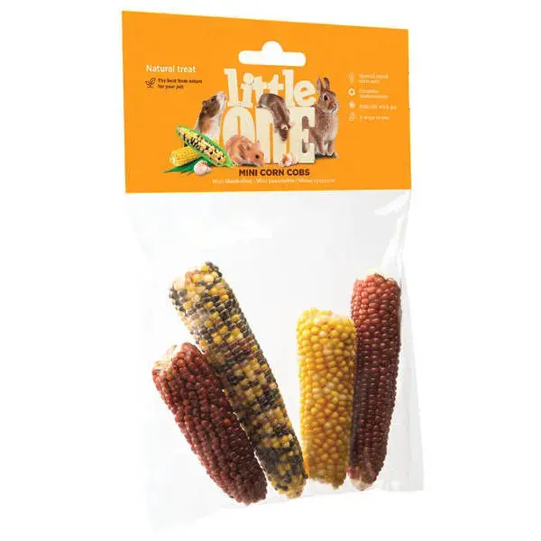 Little One snack "Mini Corn Cobs" 130 g - uzkoda mini kukurūzas vālītes