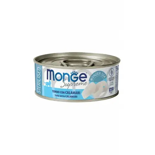 Monge Cat Supreme Sterilised Tuna Flakes with Calamari 80 g