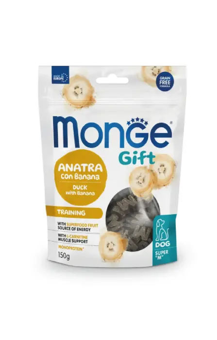 Monge Dog Gift Super M Training Duck with Banana 150 g