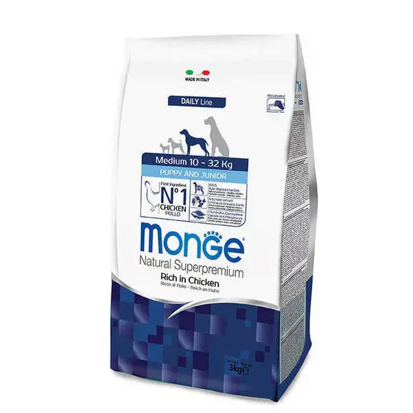 Monge Dog Medium Puppy and Junior Rich in Chicken 0,8 kg