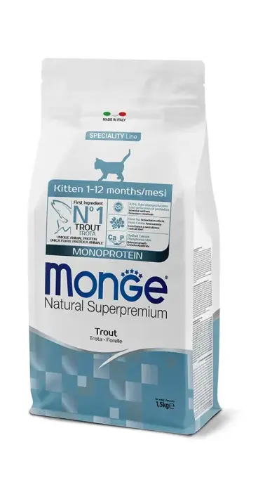 Monge Cat Kitten Monoprotein Trout 1,5 kg
