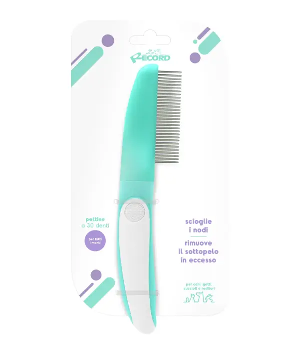 Ķemme HAIRMONY ar smalkiem metāla zobiem 5x22cm