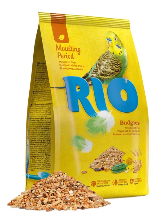 RIO food for budgies 500 g - barība maziem papagaiļiem spalvas mešanas periodā