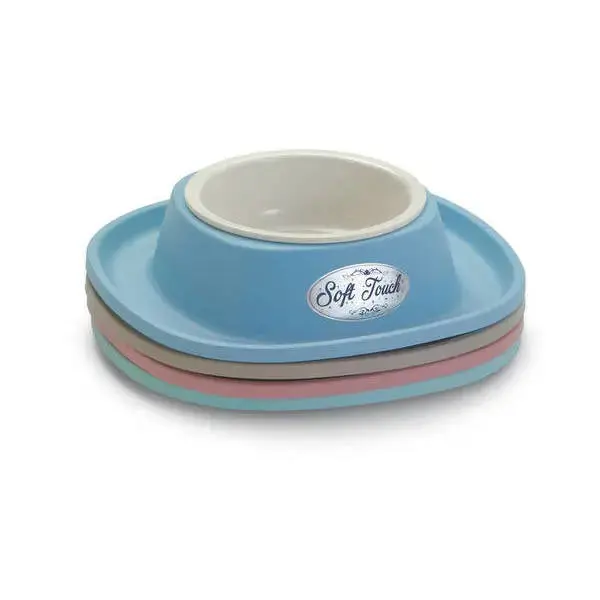 Bowl  for dog/cat SOFT TOUCH 20x3,5cm, different colors