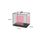 Flamingo metāla būris (ar divām durtiņām) EBO M 47x77x55cm melns — Foto 4