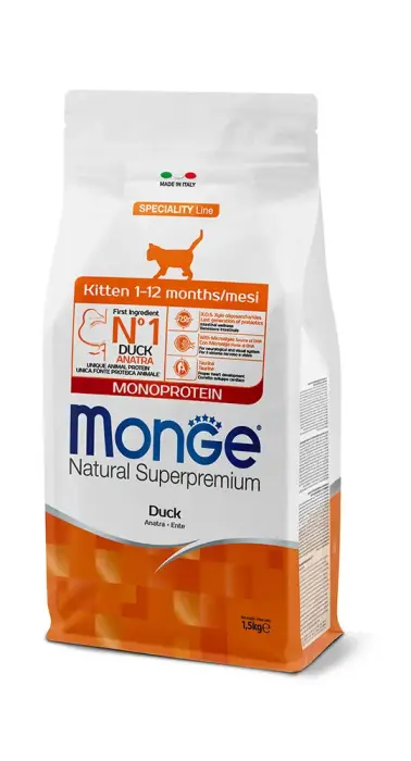 Monge Cat Kitten Monoprotein Duck 1,5 kg