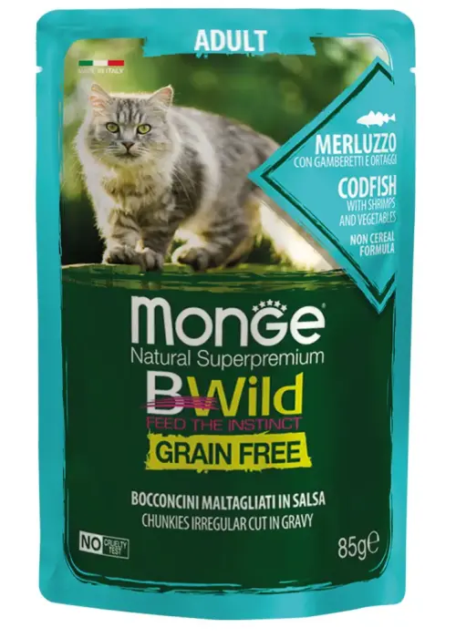 Monge Cat BWild Pouch Grain Free