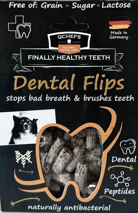 QCHEFS Kārums suņiem Dental Flips 40 gr
