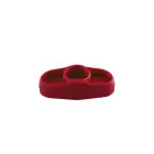 Pet bowl Tris cm. 35,5 x 18,5 x 9 h  with anti-slide, different colors — Foto 2
