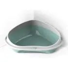 Atvērtā kaķu stūra tualete ar apmali Shuttle Corner Big 58x48x20,5 cm, dažādas krāsas — Foto 5