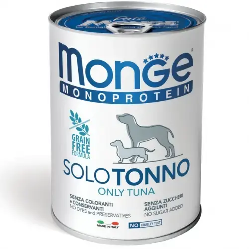 Monge Dog Monoprotein Pate Only Tuna 400 g