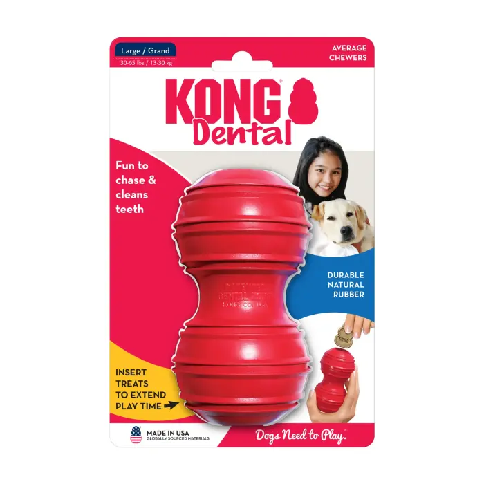 KONG Dental Rubber Chew Large - rotaļlieta suņiem