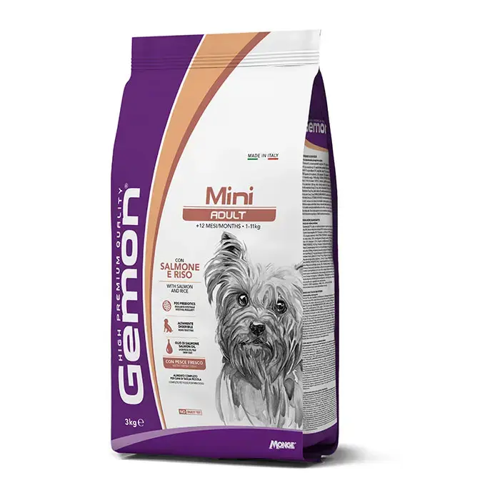 Gemon Dog Mini Adult with Salmon and Rice 3 kg