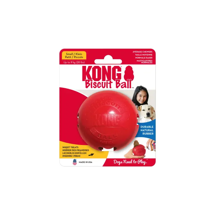 KONG Biscuit Ball Small - rotaļlieta suņiem