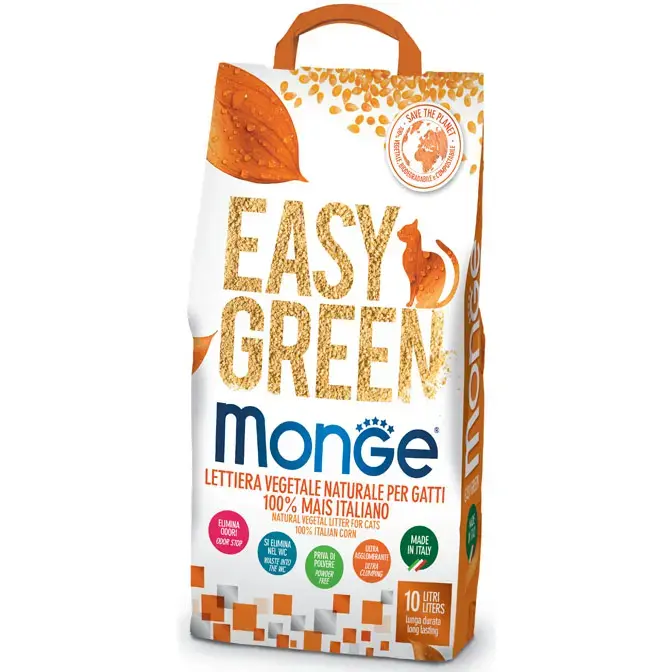 Monge Cat Easy Green Corn 10 L
