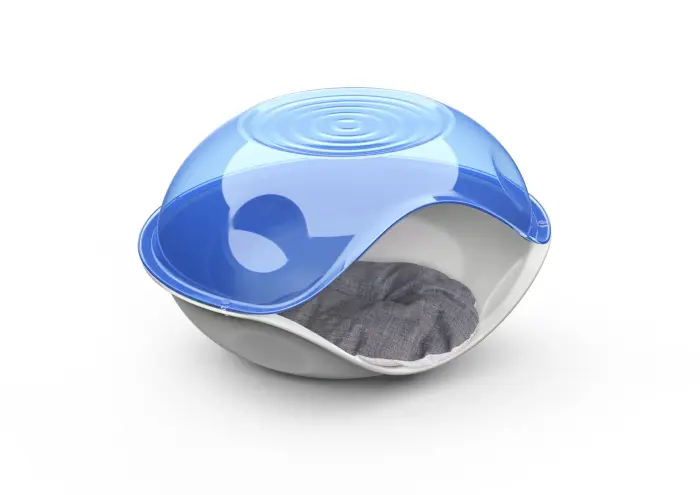 Plastmasas guļvieta Duck Plain Transparent ar spilvenu cm.57x48x32