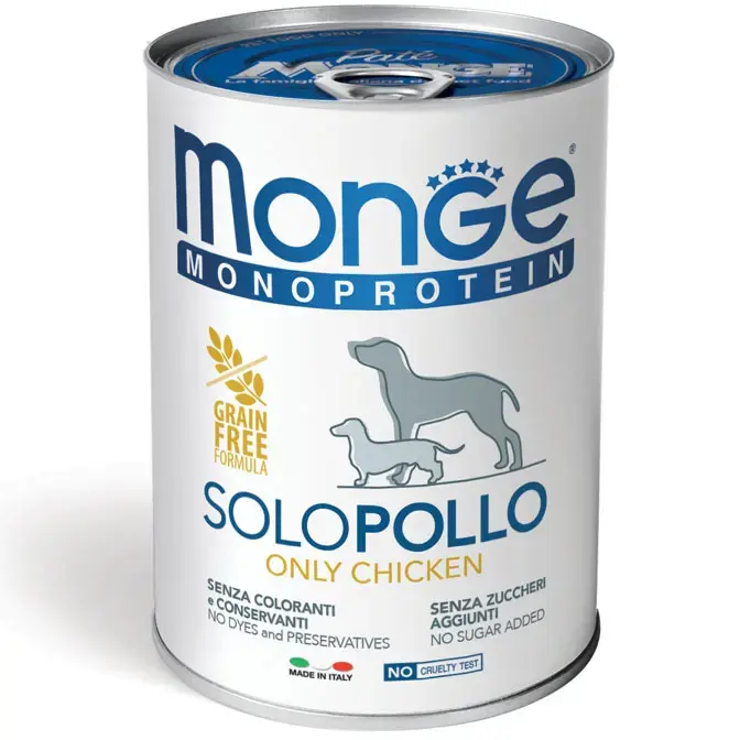 Monge Dog Monoprotein Pate Only Chicken