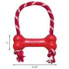 KONG Goodie Bone with Rope XS - rotaļlieta suņiem — Foto 4