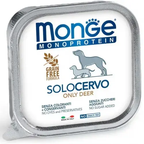 Monge Dog Monoprotein Pate Only Deer 150 g