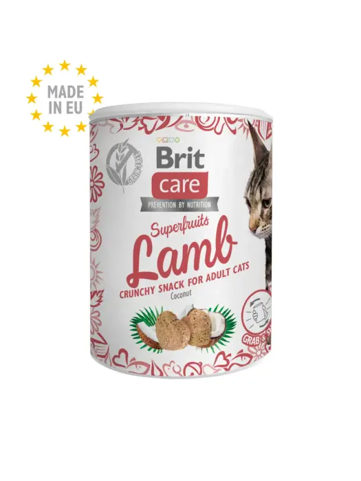 Brit Care Cat Snack Superfruits Lamb