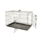 Flamingo metāla būris (ar divām durtiņām) EBO M 47x77x55cm pelēks — Foto 3