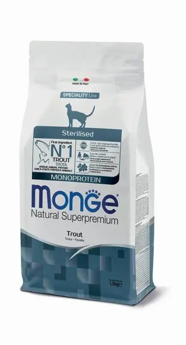 Monge Cat Sterilised Monoprotein Trout 1,5 kg