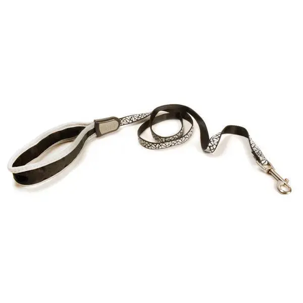 RECORD SAVANA LEASH WHITE/BLACK 1,5X120 CM