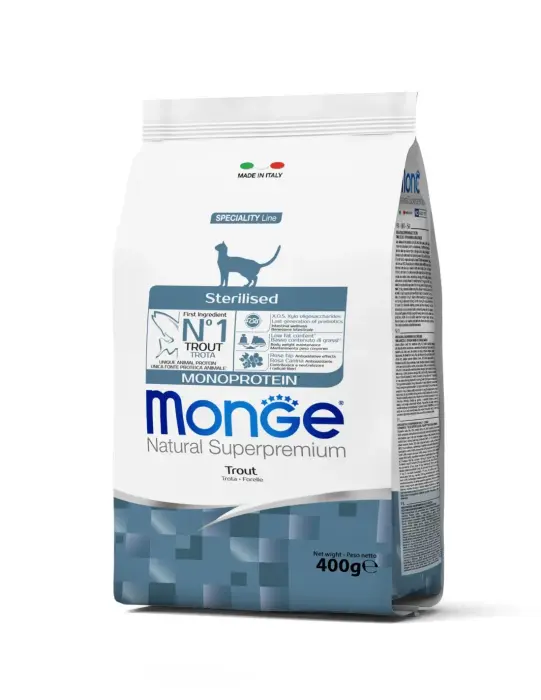 Monge Cat Sterilised Monoprotein Trout 0,4 kg