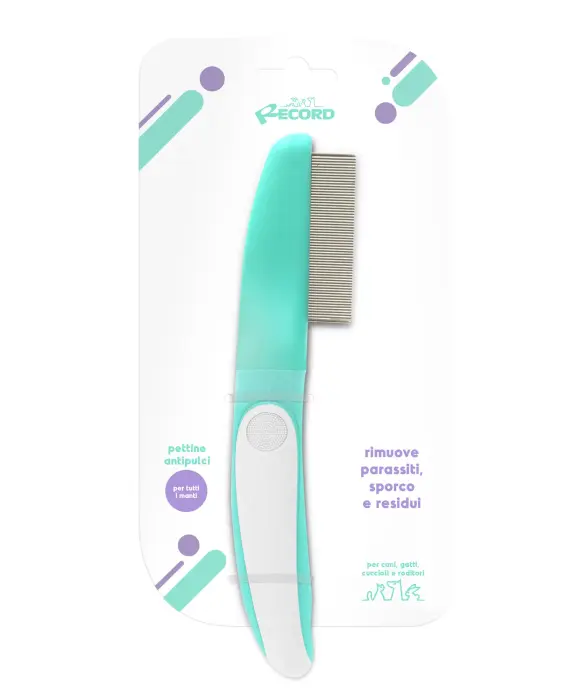 Ķemme HAIRMONY Flea ar ļoti smalkiem metāla zobiem 5x22cm
