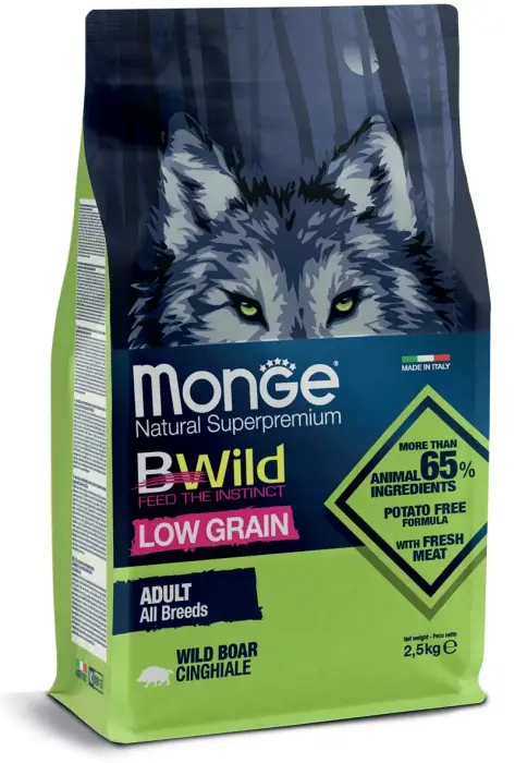 Monge Dog BWild Low Grain All Breeds Adult Wild Boar 2,5 kg