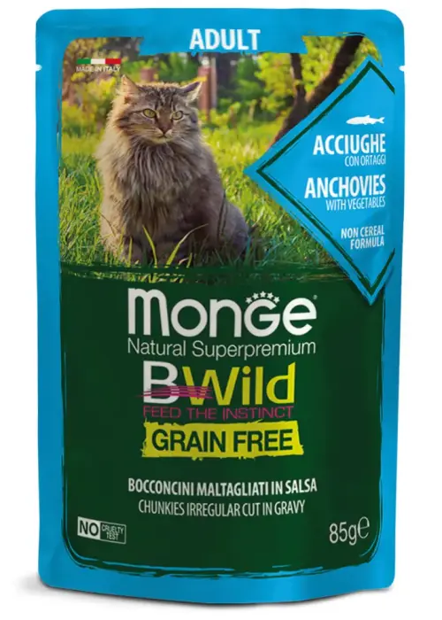 Monge Cat BWild Pouch Grain Free