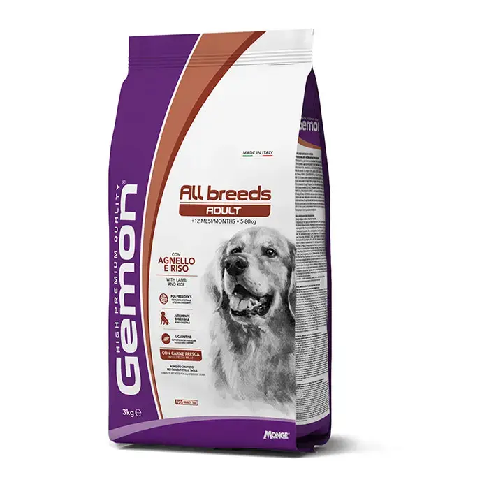 Gemon Dog All Breeds Adult with Lamb and Rice 3 kg