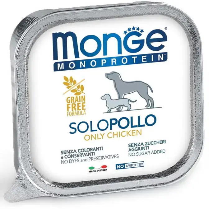 Monge Dog Monoprotein Pate Only Chicken