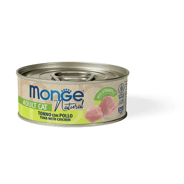 Monge Cat Natural Yellowfin Tuna with Chicken 80 g