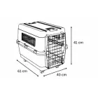 Flamingo Nomad S Transport Cage Dark Grey, 40 x 61 x 41 cm — Photo 3