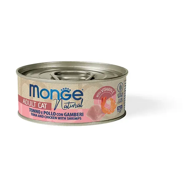 Monge Cat Natural Tuna and Chicken with Shrimps 80 g