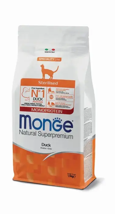 Monge Cat Sterilised Monoprotein Duck 1,5 kg