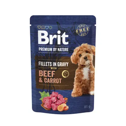Brit Premium By Nature Dog Beef & Carrot in Gravy 85 g