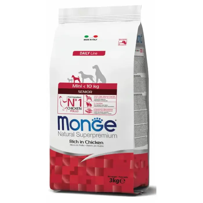 Monge Dog Mini Senior Rich in Chicken 3 kg