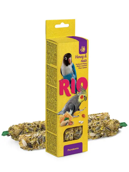 RIO Sticks for parakeets with honey and nuts 2x75 g