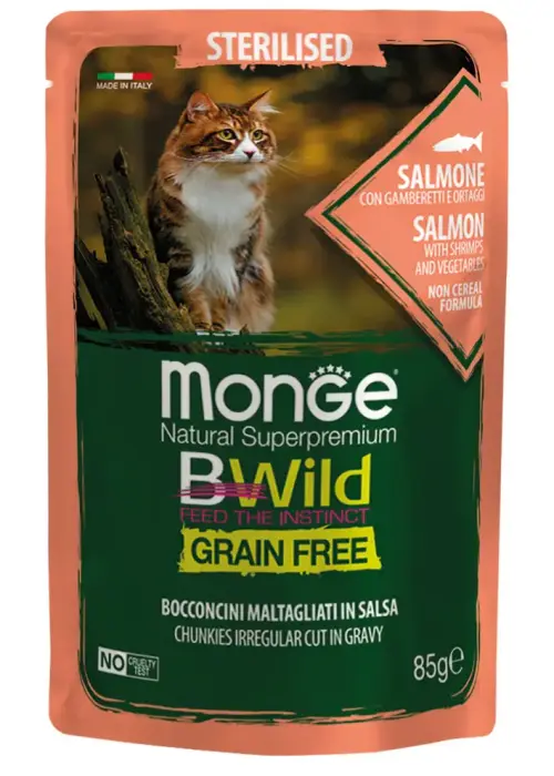 Monge Cat BWild Pouch Grain Free