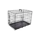 Flamingo metāla būris (ar divām durtiņām) KEO M 77x54x47 cm melns — Foto 2