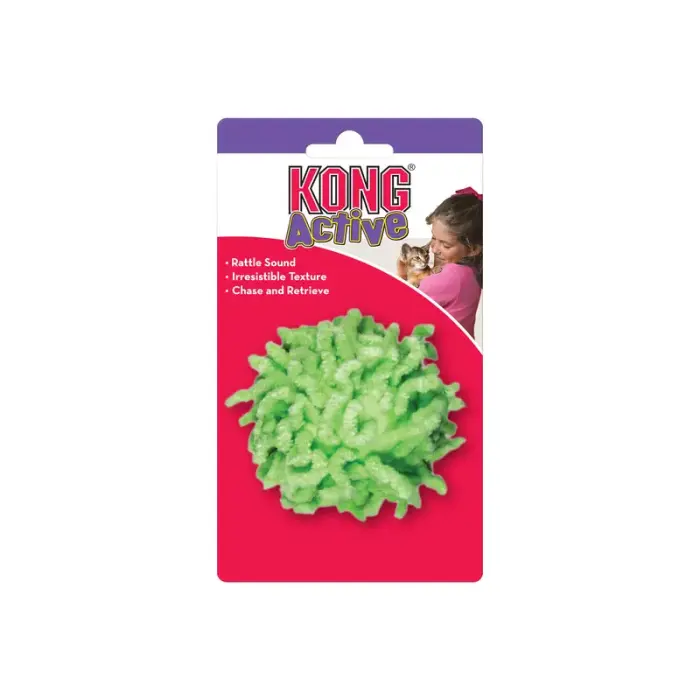 KONG Cat Active Moppy Ball Assorted - cat toy